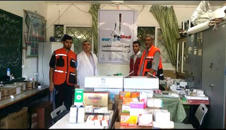 PalMed Europe open an emergency clinic at the Sheikh Radwan school in Gaza